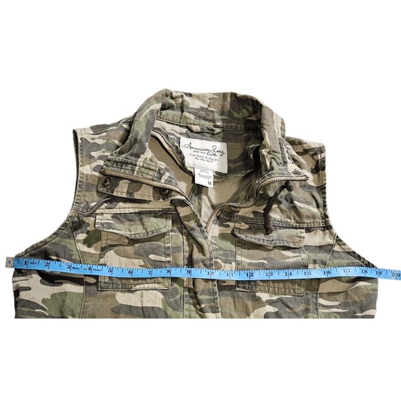 Camouflage Fashion Vest Women’s Medium Full Zip Drawstring Streetwear Gorpcore - Picture 7 of 8